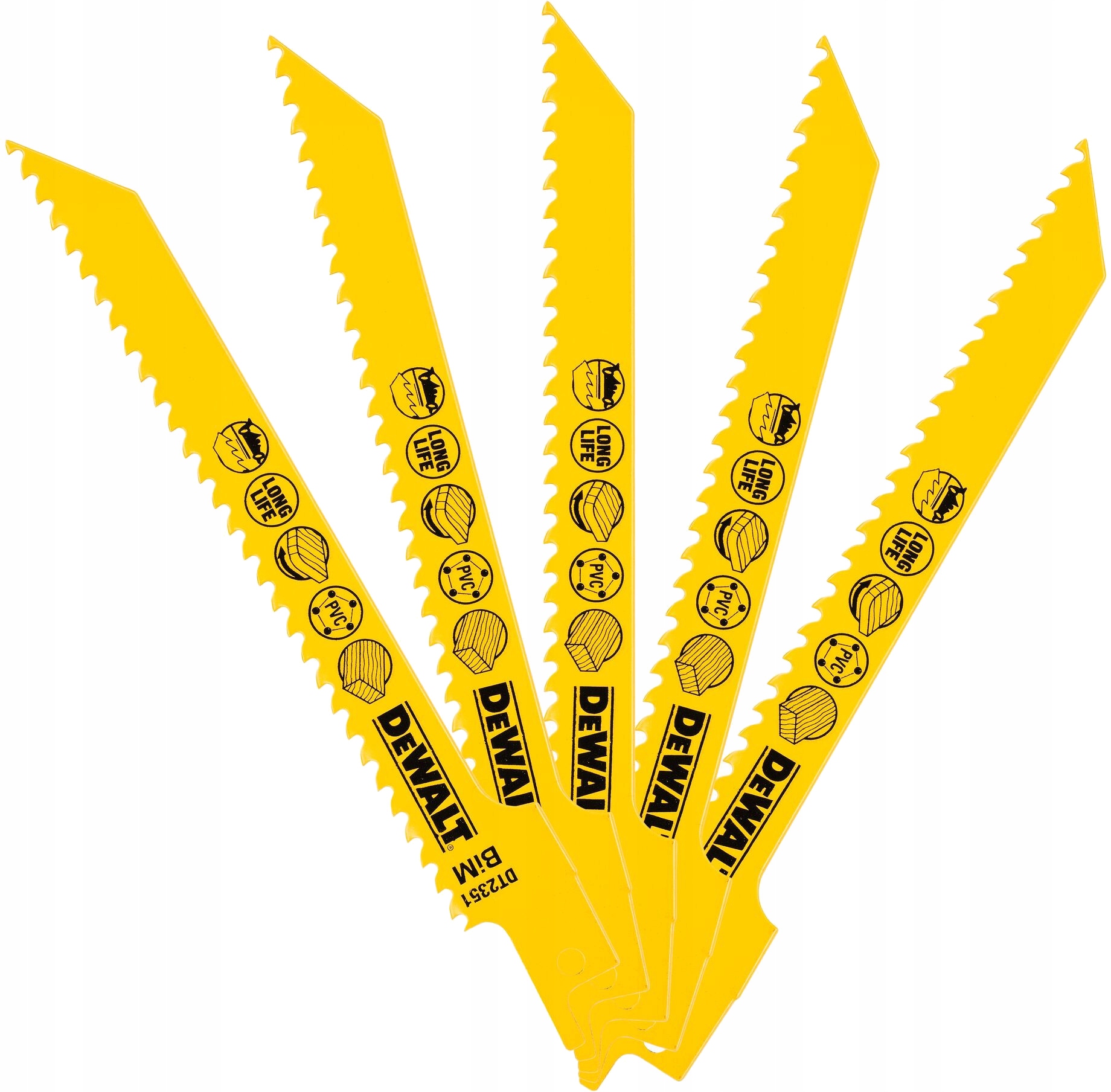 DEWALT DT2351 BRZESZCZOTY DO DREWNA 152mm 5szt