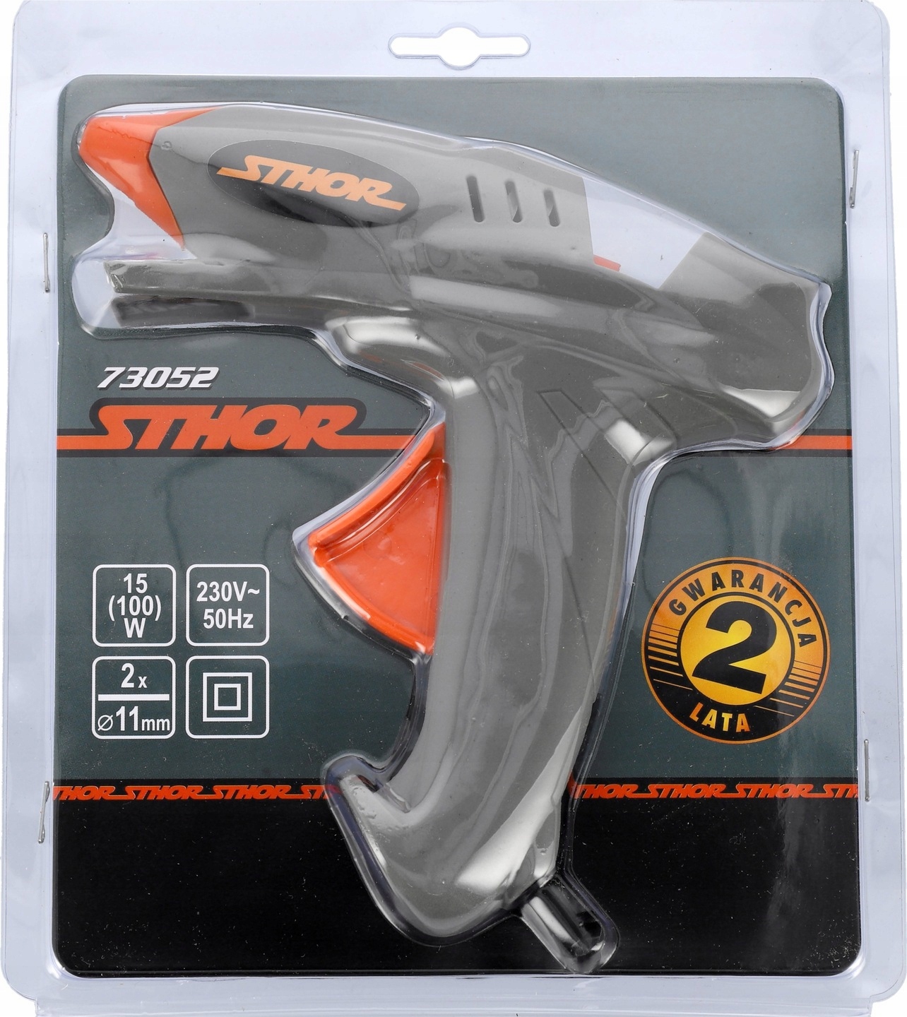 STHOR PISTOLET DO KLEJU TERMOTOPLIWEGO 11MM 15(100)W 73052
