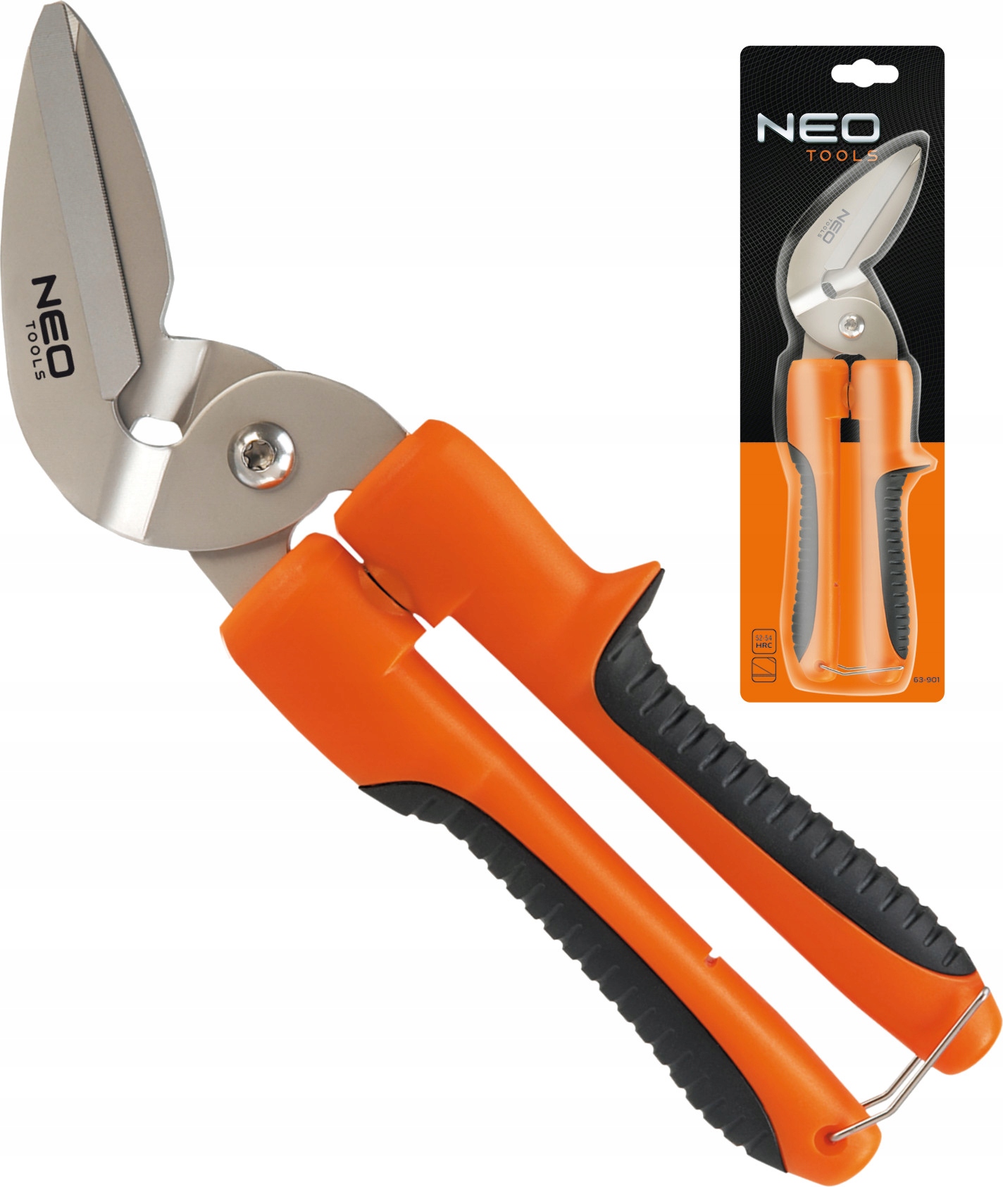 NEO TOOLS NOŻYCE DO WYKŁADZIN 255MM GRUBOSĆ 3,5MM LINEK ZĄBKOWANE 63-901