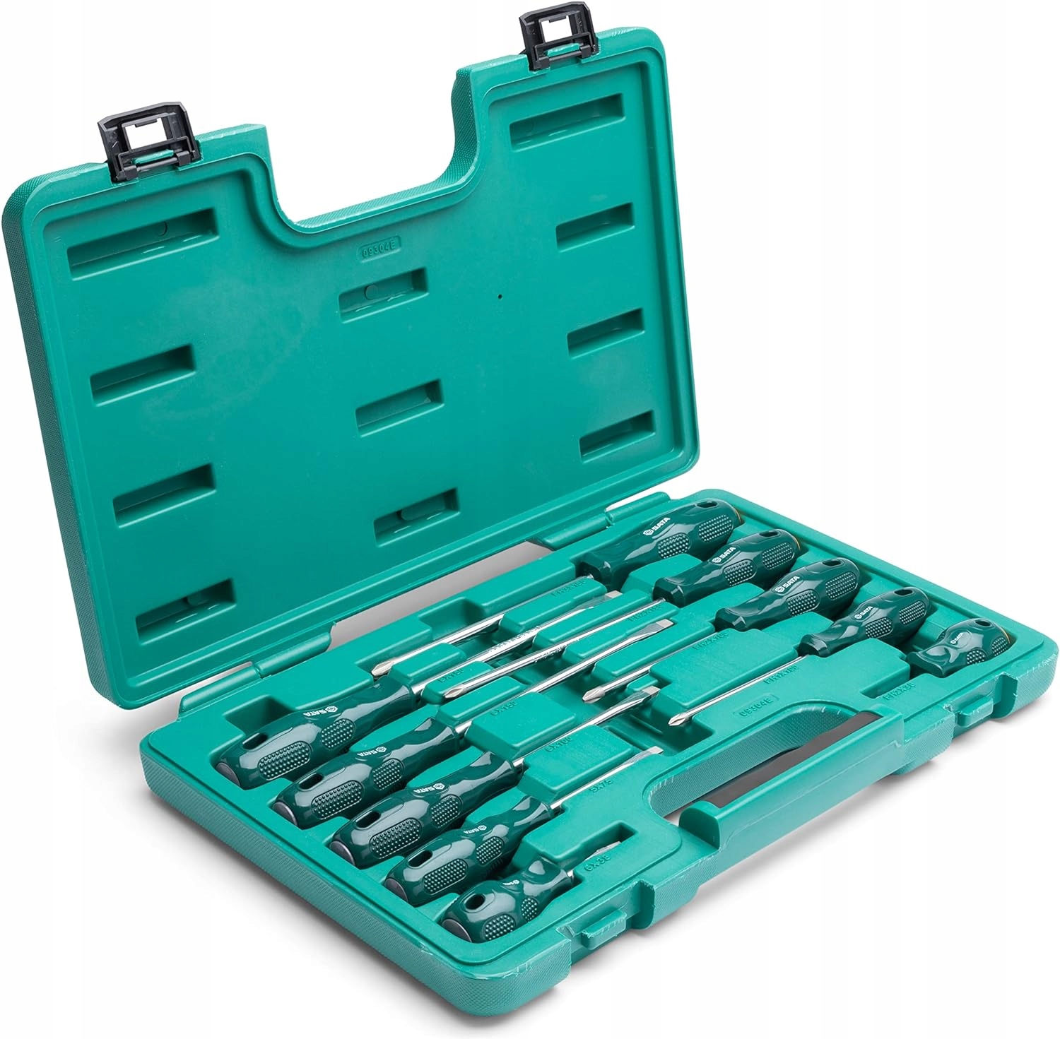 SATA ZESTAW WKRĘTAKI ŚRUBOKRĘTY 10 SZT. WYKRĘTAKÓW WALIZKA 09304ESJ