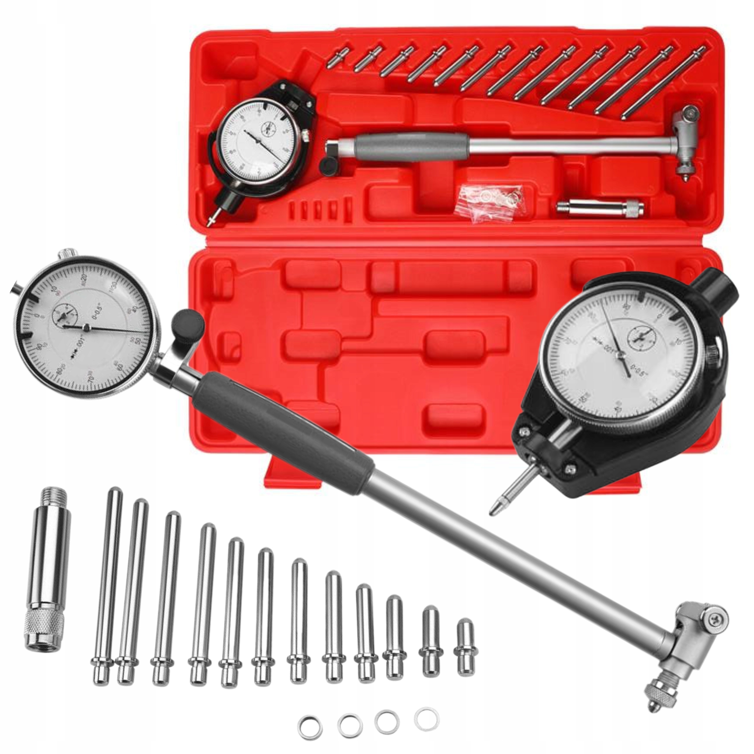 ŚREDNICÓWKA ZEGAROWA SKŁADANA 50-160mm x 0,01mm CZUJNIK ZEGAROWY CYLINDRÓW