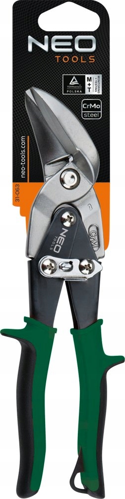 NEO Nożyce do blachy 240 mm, odgięte prawe 31-063