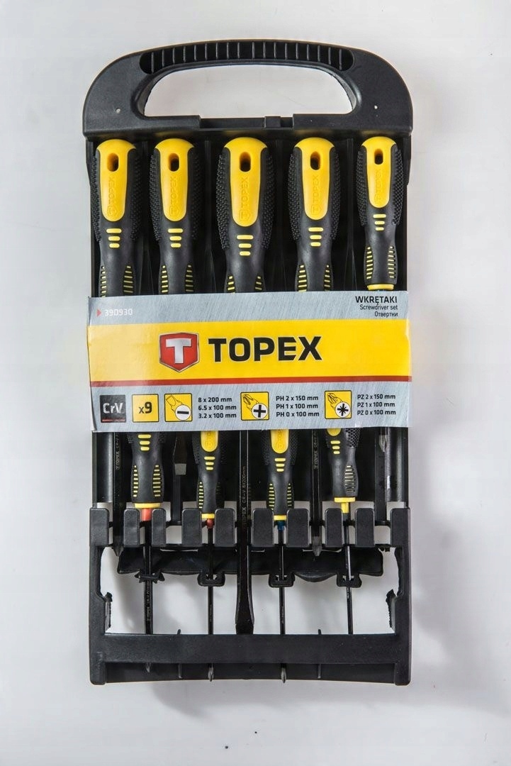WKRĘTAKI ZESTAW 9SZT MIX 39D930 TOPEX