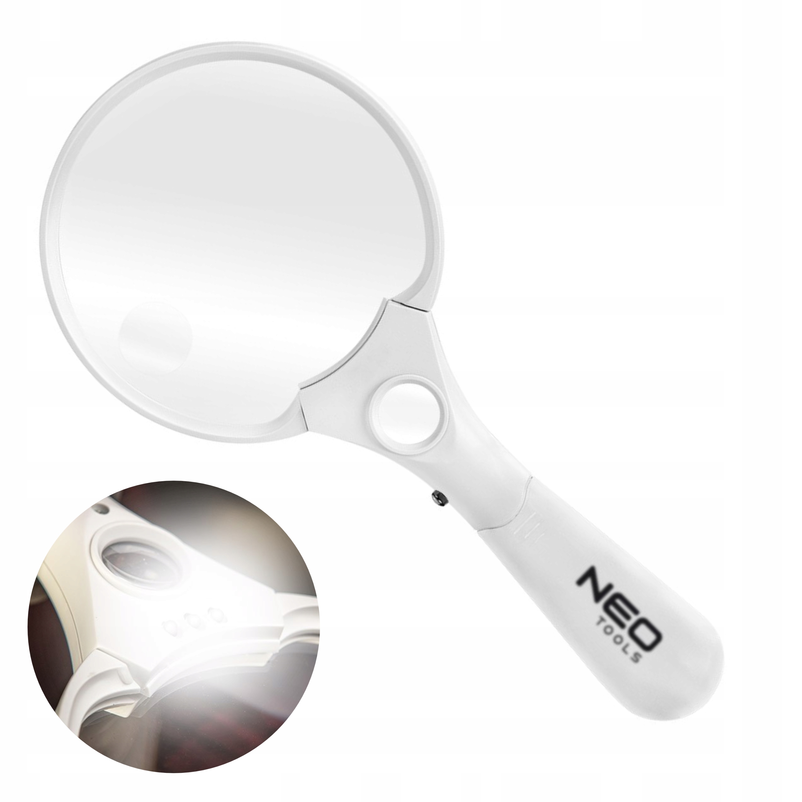 NEO SZKŁO POWIĘKSZAJĄCE lupa z podświetleniem LED