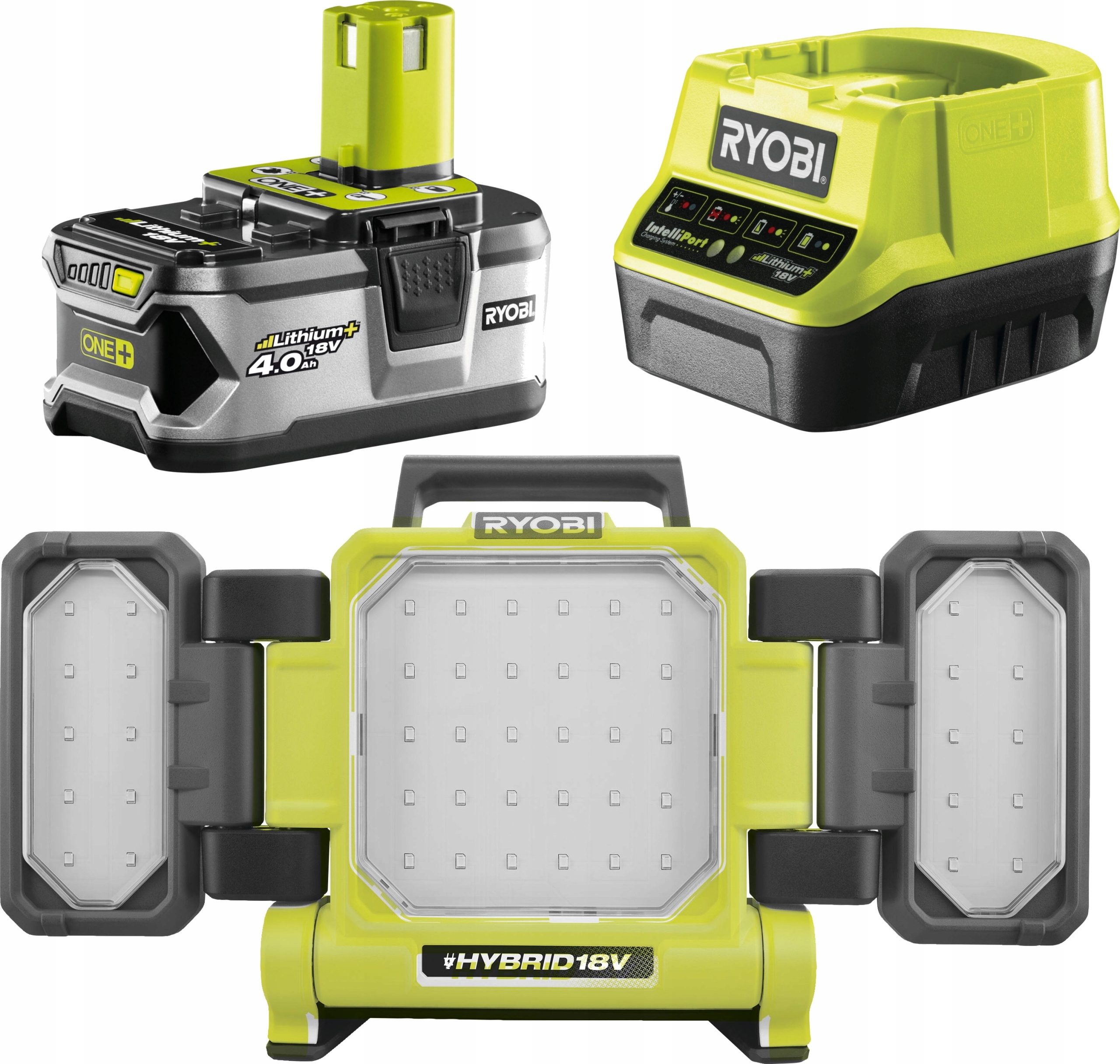 LAMPA HALOGEN LED hybrydowy RYOBI RLPH18 3000L 4Ah