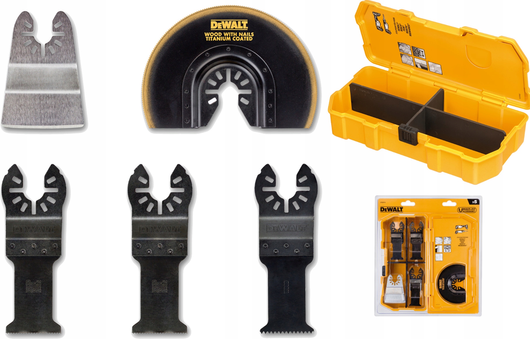 DEWALT DT20715 ZESTAW BRZESZCZOTÓW DO DREWNA 5szt