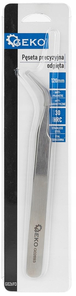 GEKO PENSETA ZAGIĘTA PRECYZYJNA ANTYMAGNETYCZNA ODGIĘTA 120mm G02693