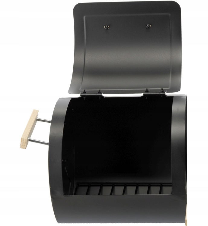 GRILL WĘGLOWY Z WĘDZARNIĄ RUSZT 60x30CM OGRODOWY KOMORA WĘDZENIA RUSZT KOŁA