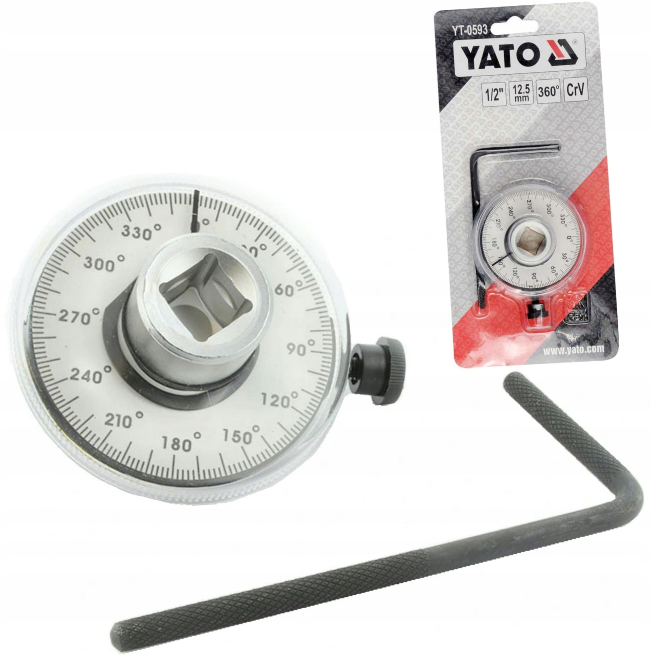 YATO KĄTOMIERZ CYRKIEL DO KLUCZA dynamometrycznego 1/2'' 360° CRV YT-0593