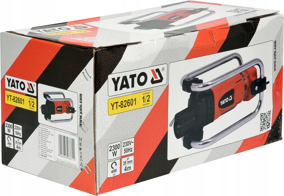 YATO WIBRATOR ZAGĘSZCZARKA BETONU 2300W +BUŁAWA 4M YT-82601