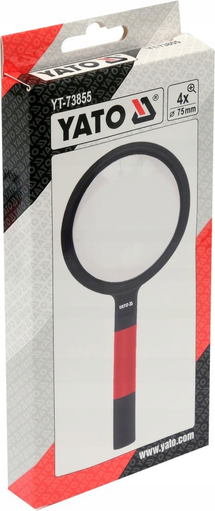 YATO LUPA RĘCZNA SZKŁO POWIĘKSZAJĄCE 75MM SOCZEWKA 4X YT-73855