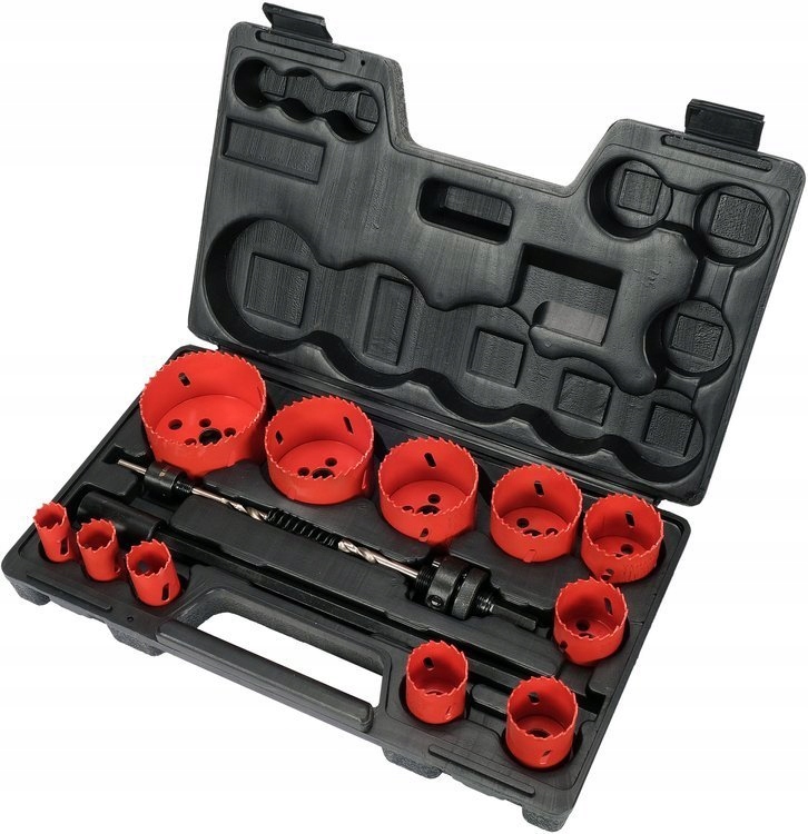 YATO ZESTAW OTWORNICE BIMETALOWE BI-METAL DO METALU DREWNA 19-76mm 15 EL.