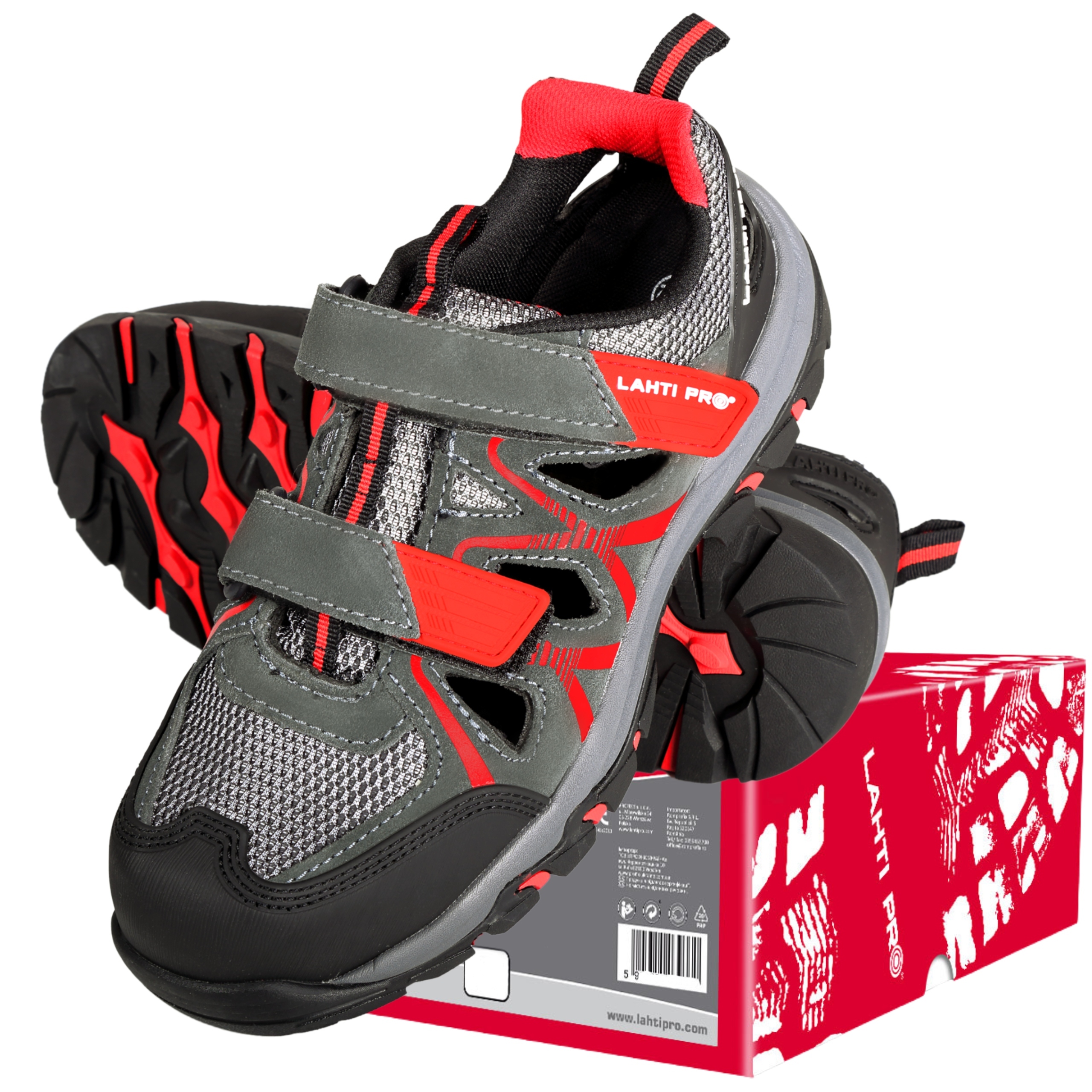 LAHTI PRO SANDAŁY BUTY ROBOCZE Z PODNOSKIEM ZAMSZ/DZIAN S1 SRA CE R. 42