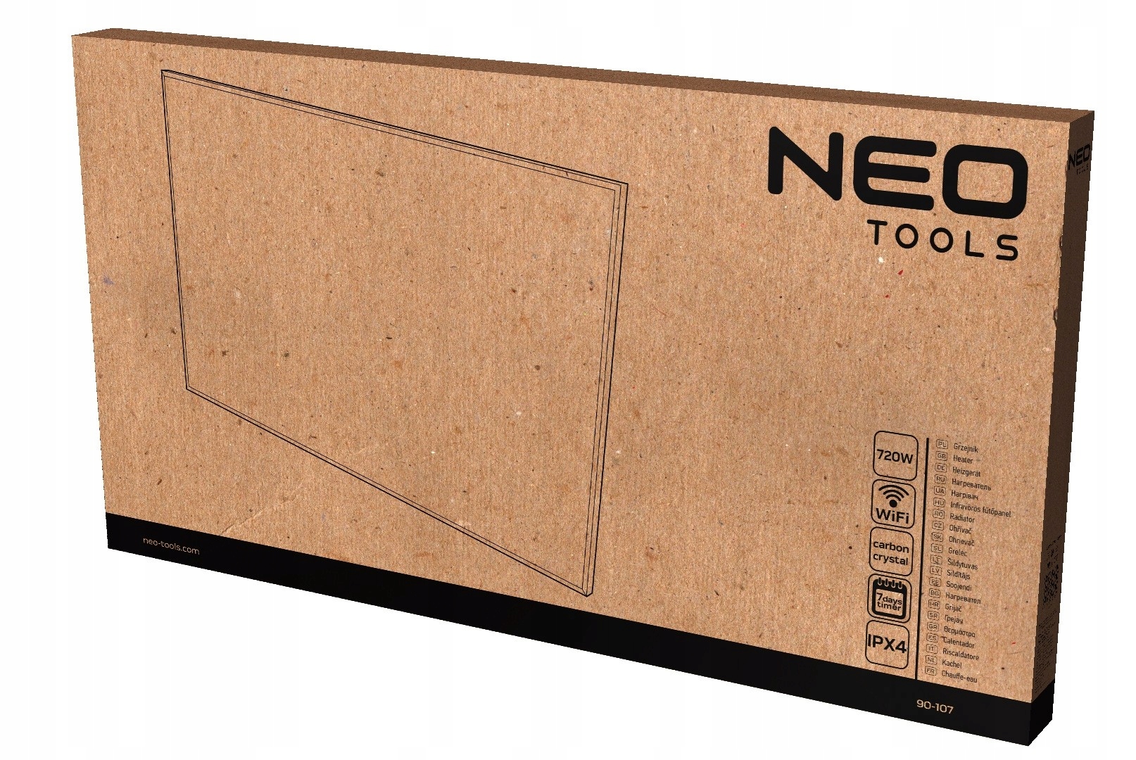 NEO GRZEJNIK na PODCZERWIEŃ PANEL GRZEWCZY 720W PROMIENNIK WIFI
