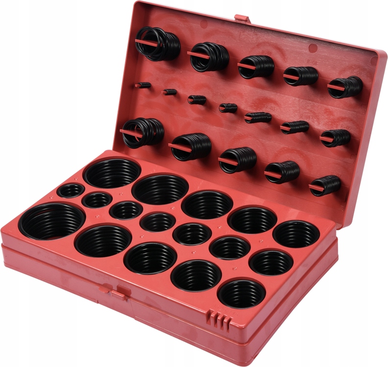 ORINGI USZCZELKI GUMOWE OLEJOODPORNE MIX ROZMIARÓW 419 SZTUK + WALIZKA