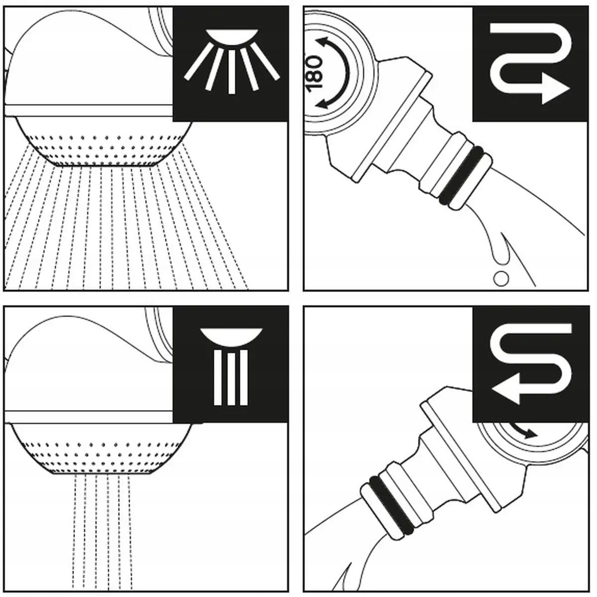 DEDRA PRZYŁĄCZE KRANOWE KĄTOWE PODWÓJNE 1/2"-3/4" KARTA GARDEN 80N008K