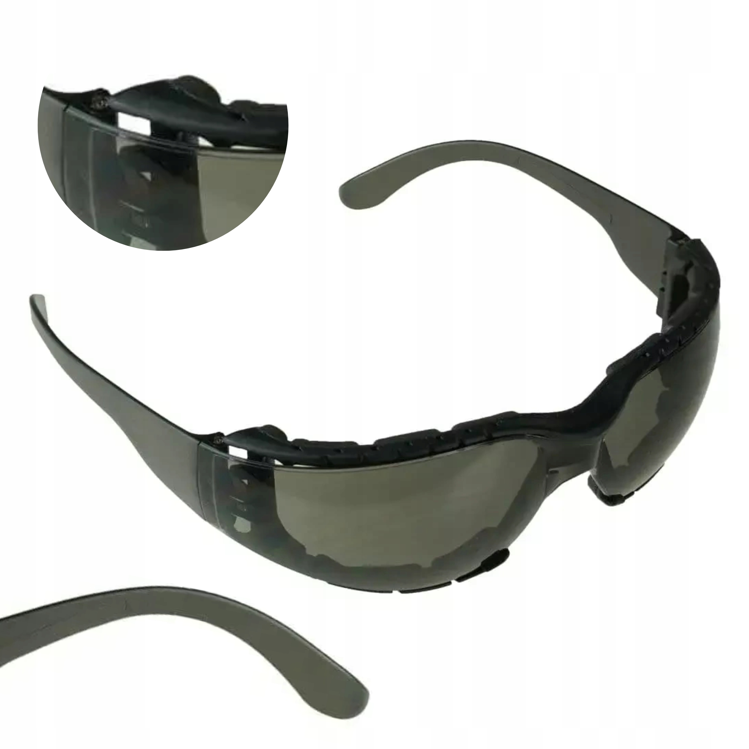 DEDRA OKULARY OCHRONNE PRZYCIEMNIANE FT PIANKA EVA BH1056BL