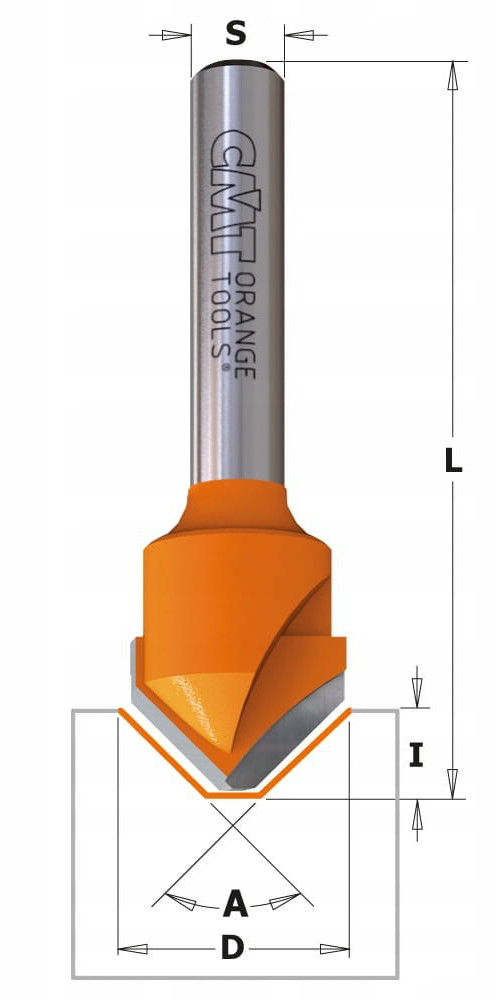 CMT FREZ DO ALUCOBOND do zaginania 18mm 90° DO DREWNA ALUMINIUM 915.001.11