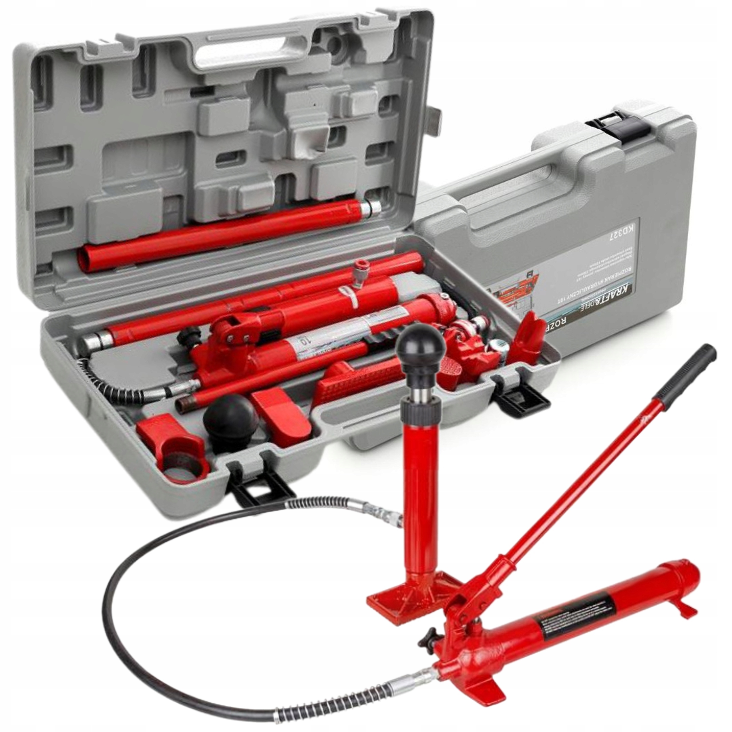 ROZPIERAKI ROZPIERAK BLACHARSKIE HYDRAULICZNY SIŁOWNIK 10T WALIZKA KD327