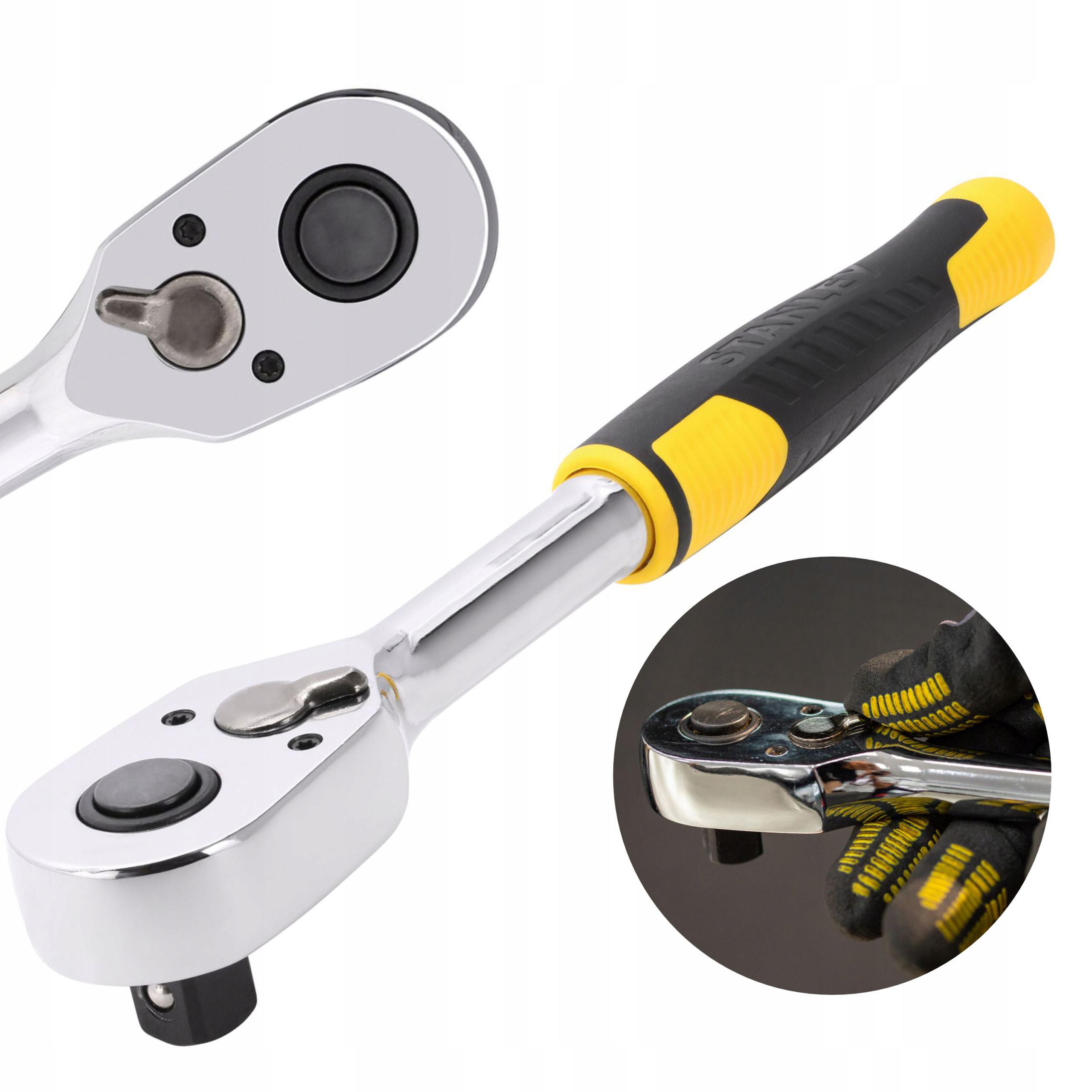 STANLEY KLUCZ NASADOWY GRZECHOTKA 1/2'' 72 ZĘBOWA FATMAX STMT82665-0