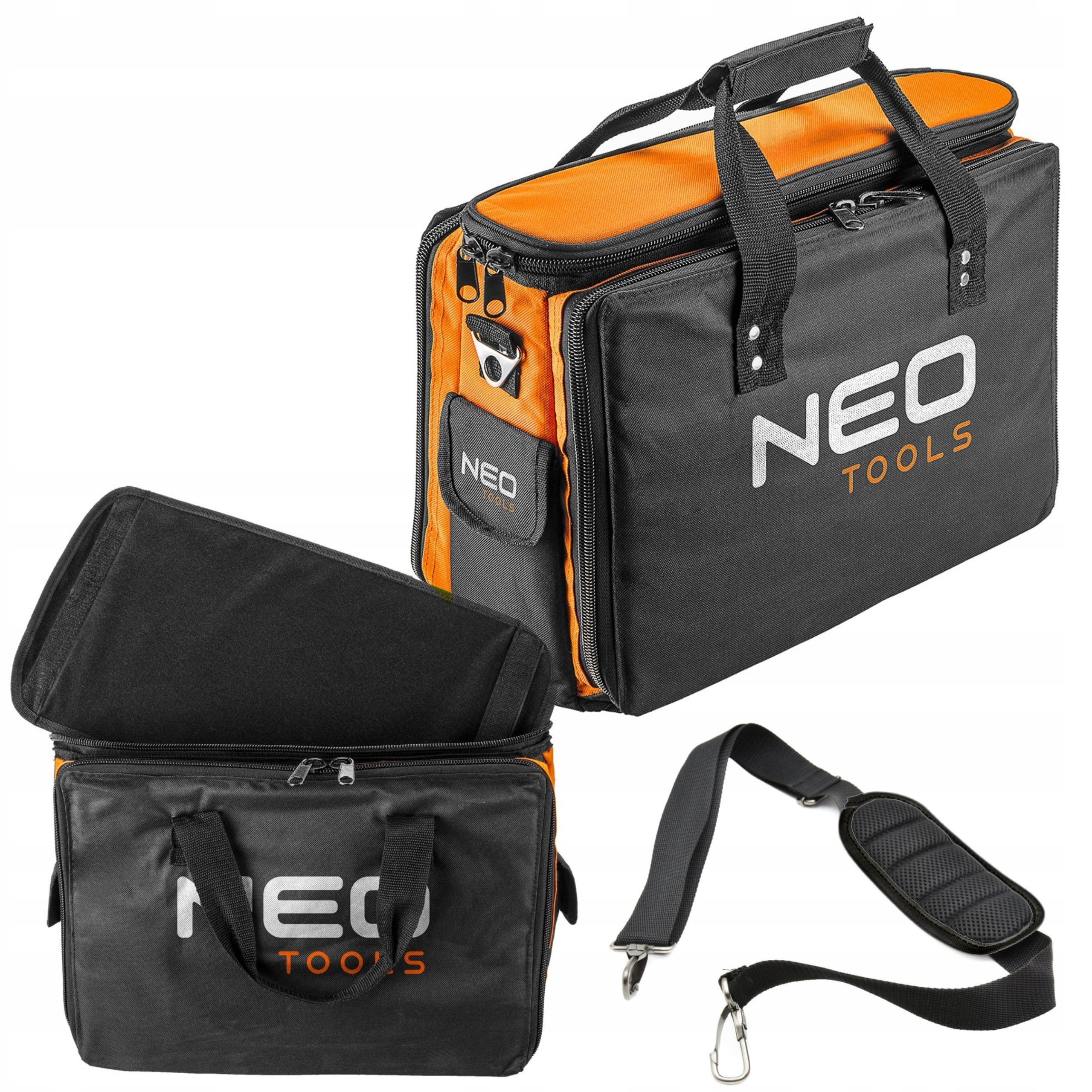 NEO ORGANIZER TORBA NARZĘDZIOWA MONTERSKA ELEKTRYK Z PASKIEM 44x33CM 84-308