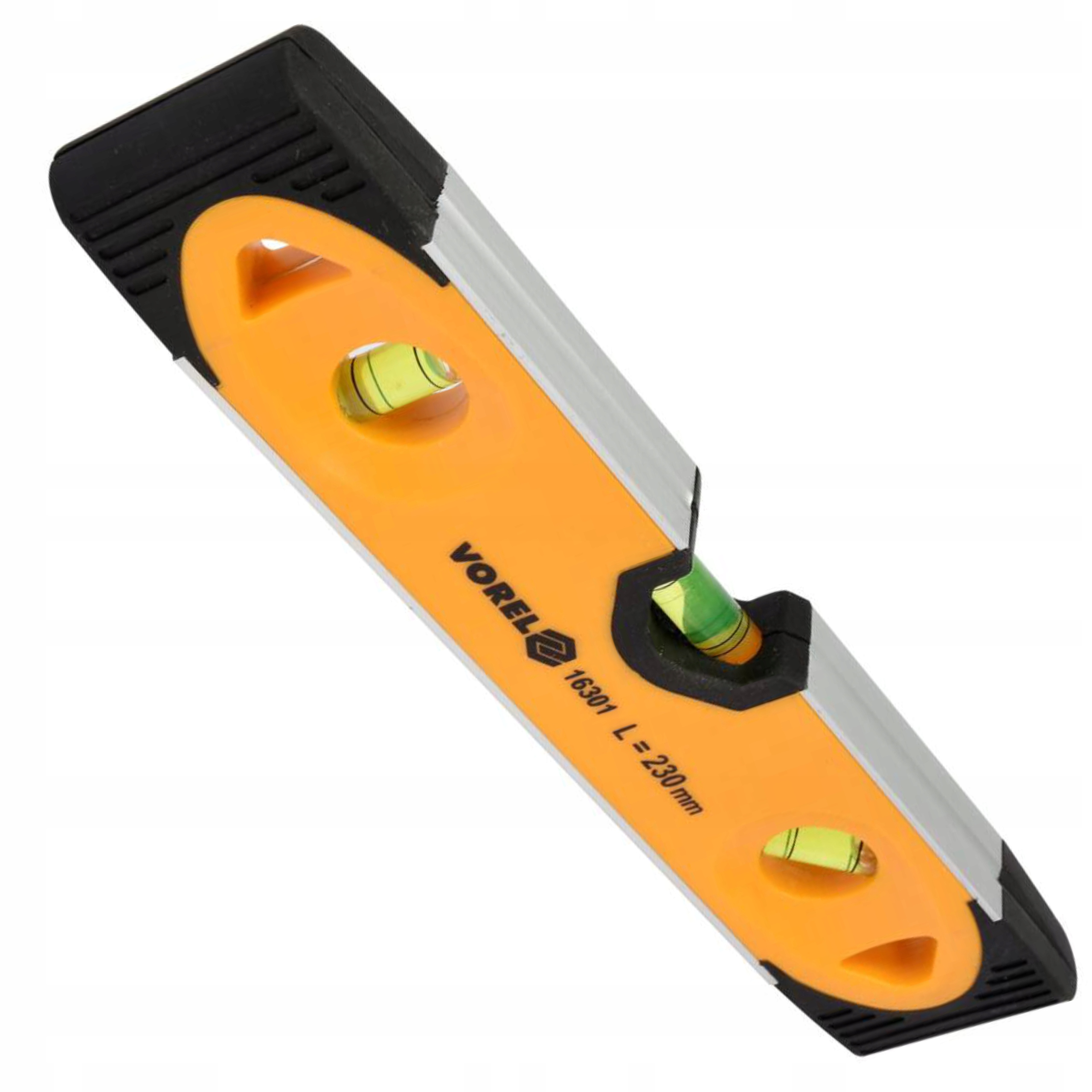 VOREL 16301 POZIOMNICA TORPEDO 230MM 3 LIBELLE LIBELKI PODSTAWA MAGNETYCZNA