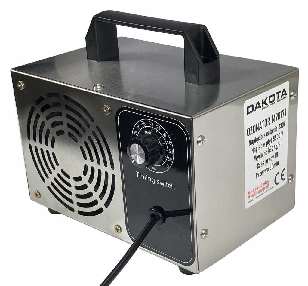 GENERATOR OZONU OZONATOR OCZYSZCZACZ DO POWIETRZA 24000 MG/H CZASOMIERZ
