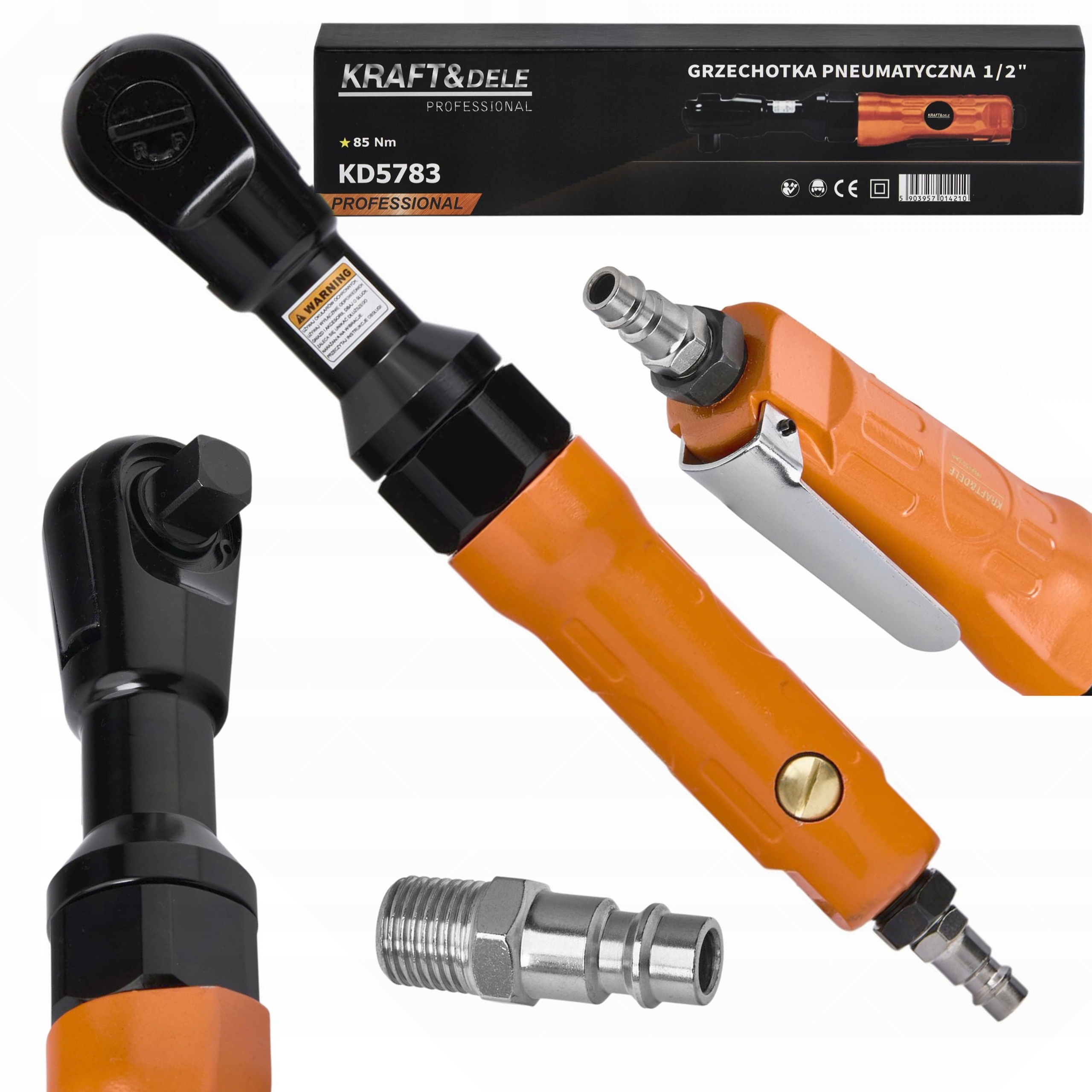 KRAFT&DELE GRZECHOTKA PNEUMATYCZNA KLUCZ PNEUMATYCZNY 1/2" 85Nm KD5783