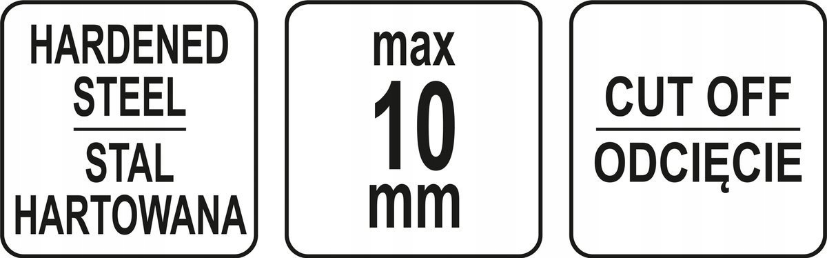 YATO SZCZYPCE ZACISKANIA CIĘCIA OPASEK OSŁON PRZEGUBÓW TAŚMA 10mm YT-06062