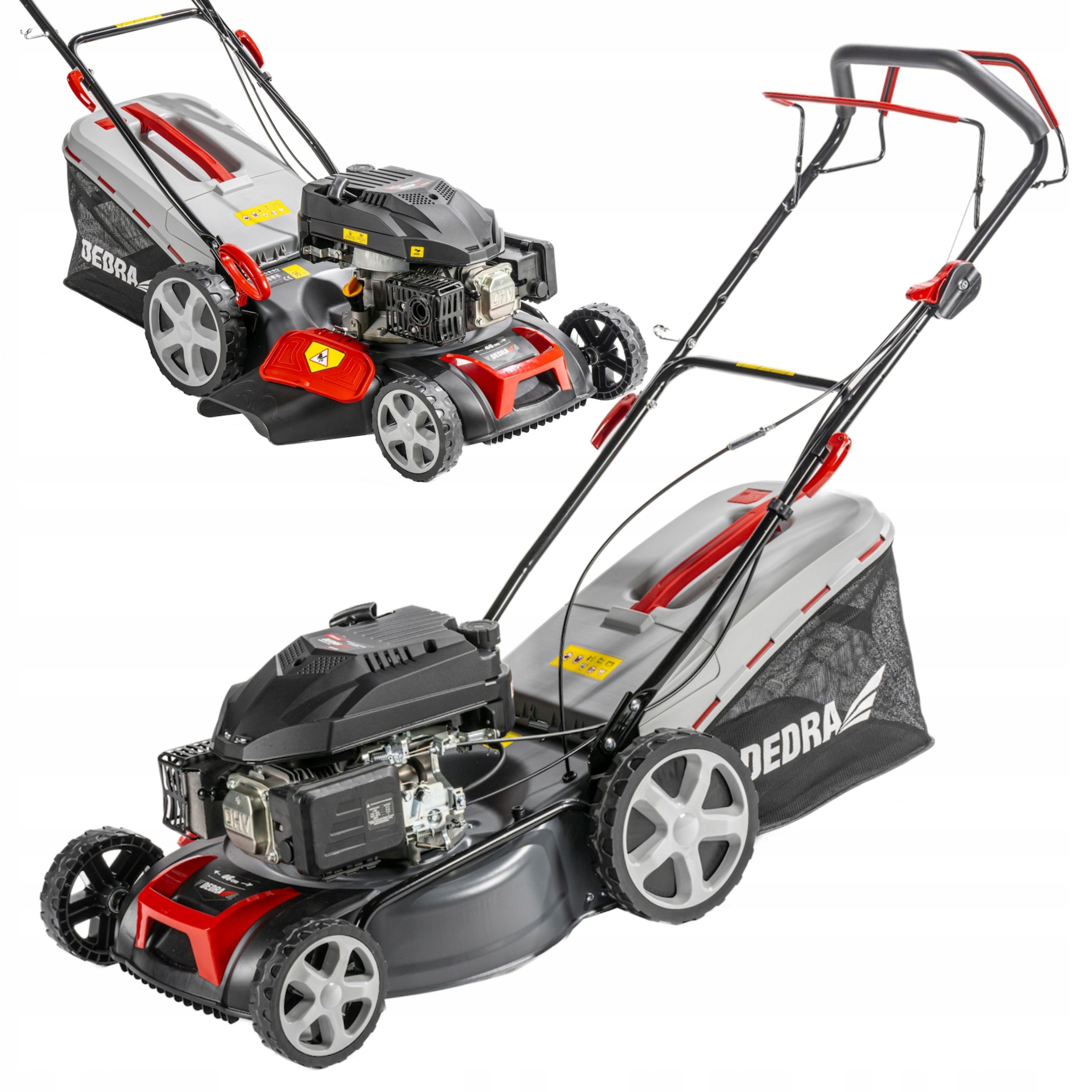 DEDRA KOSIARKA SPALINOWA 46CM NAPĘD 176CM3 3.6KW 9NM MIELENIE KOSZ 60L