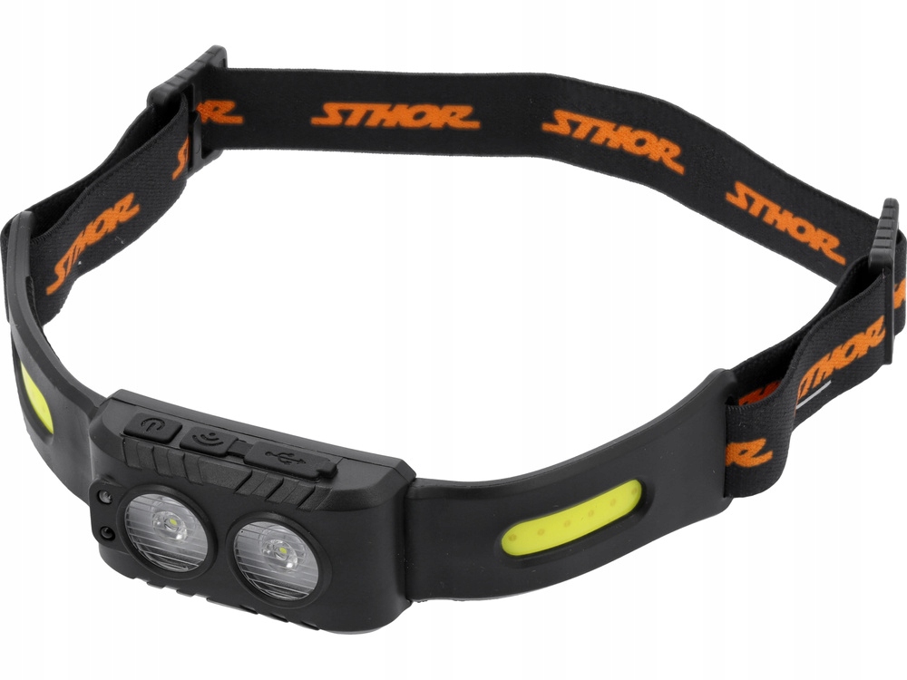 STHOR LATARKA CZOŁOWA 200LM AKUMULATOROWA IPX2 PRAKTYCZNA 5 TRYBÓW 88682