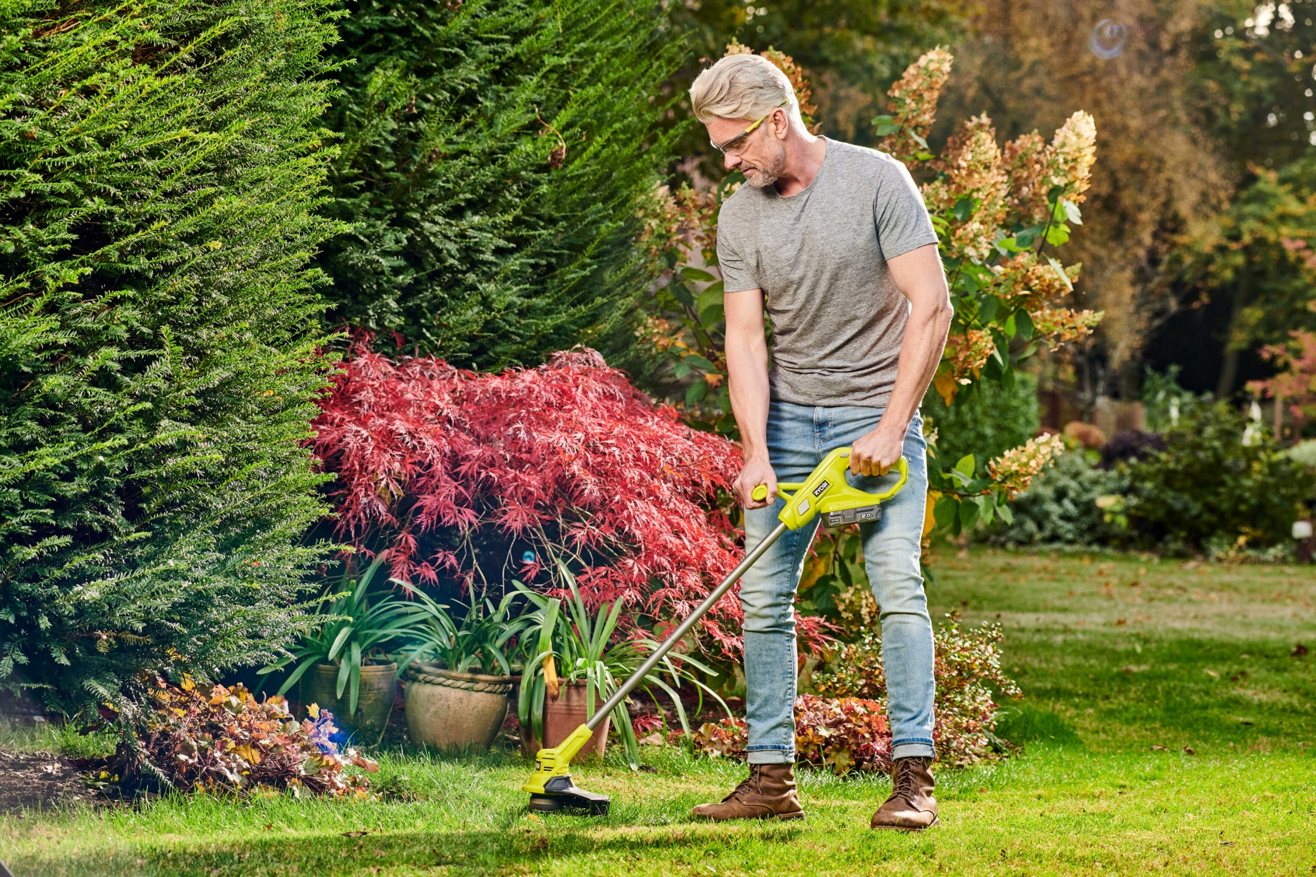 RYOBI AKUMULATOROWA PODKASZARKA RY18LT23A-120 +2Ah