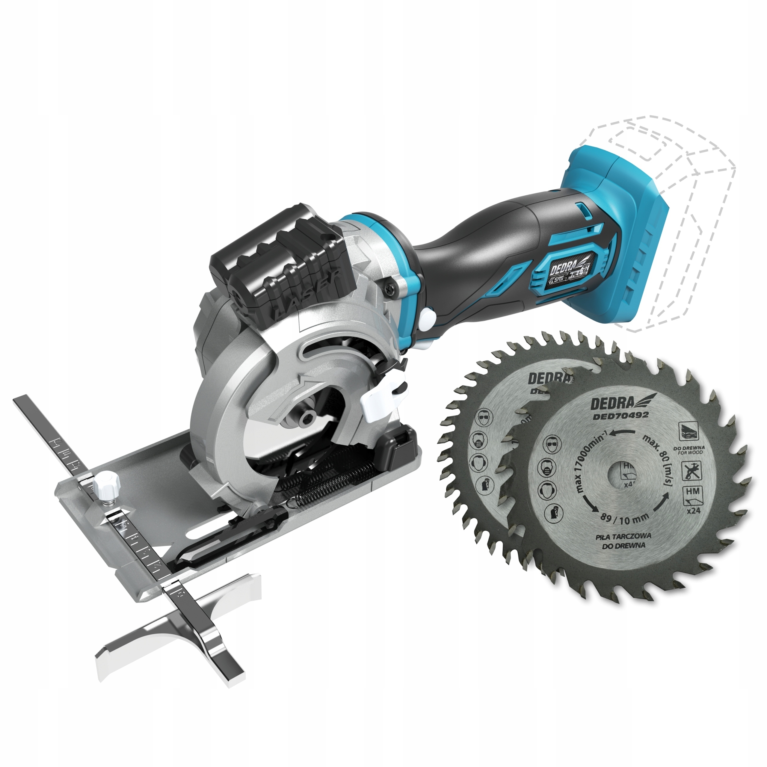 DEDRA PIŁA MINI PILARKA AKUMULATOROWA 18V TARCZOWA SAS+ALL SOLO DED7049