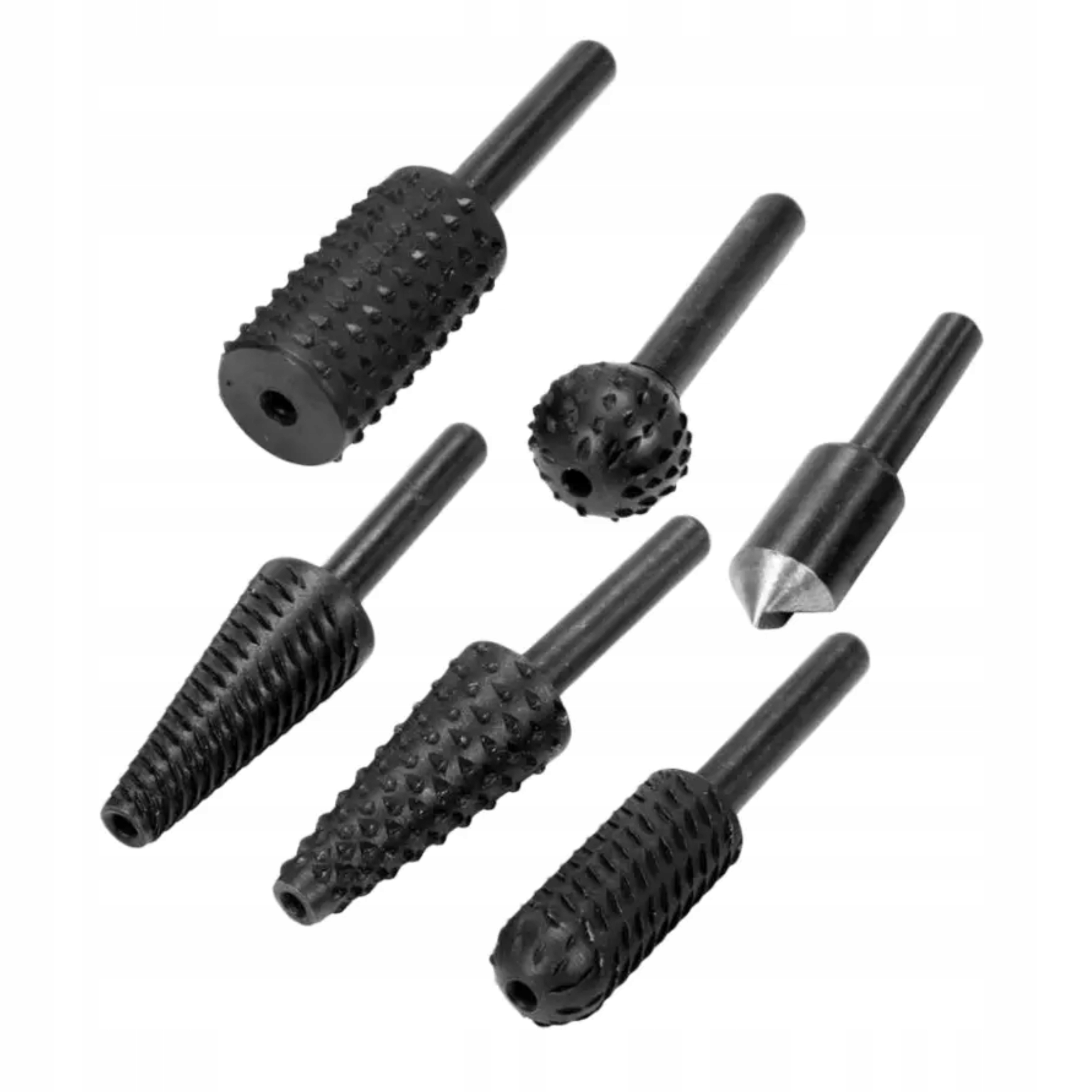 DEDRA ZESTAW 6EL FREZY TRZPIENIOWE DO METALU DREWNA 07F501 TRZPIEŃ 6MM HSS