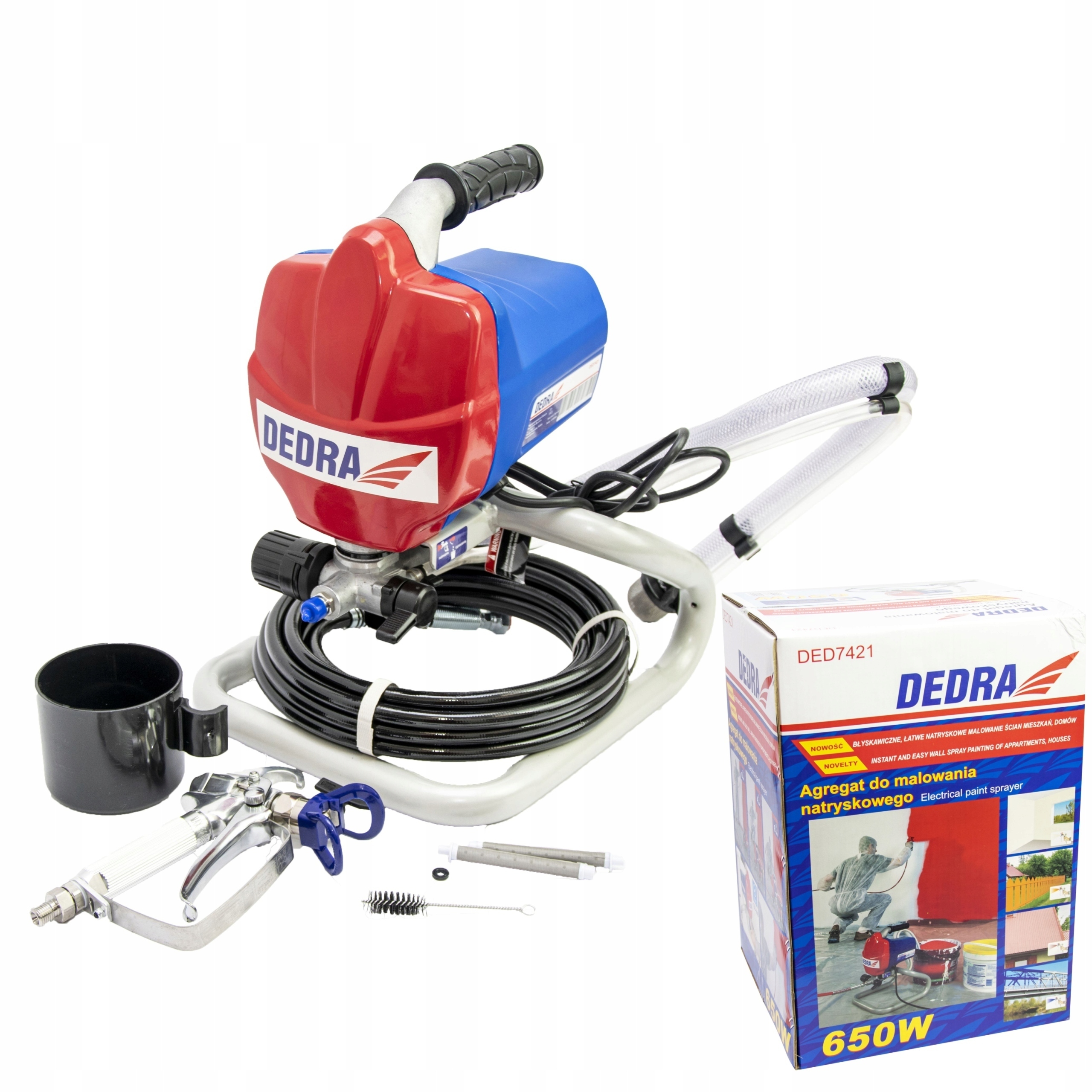 DEDRA AGREGAT MALARSKI HYDRODYNAMICZNY DO MALOWANIA NATRYSKOWEGO ŚCIAN