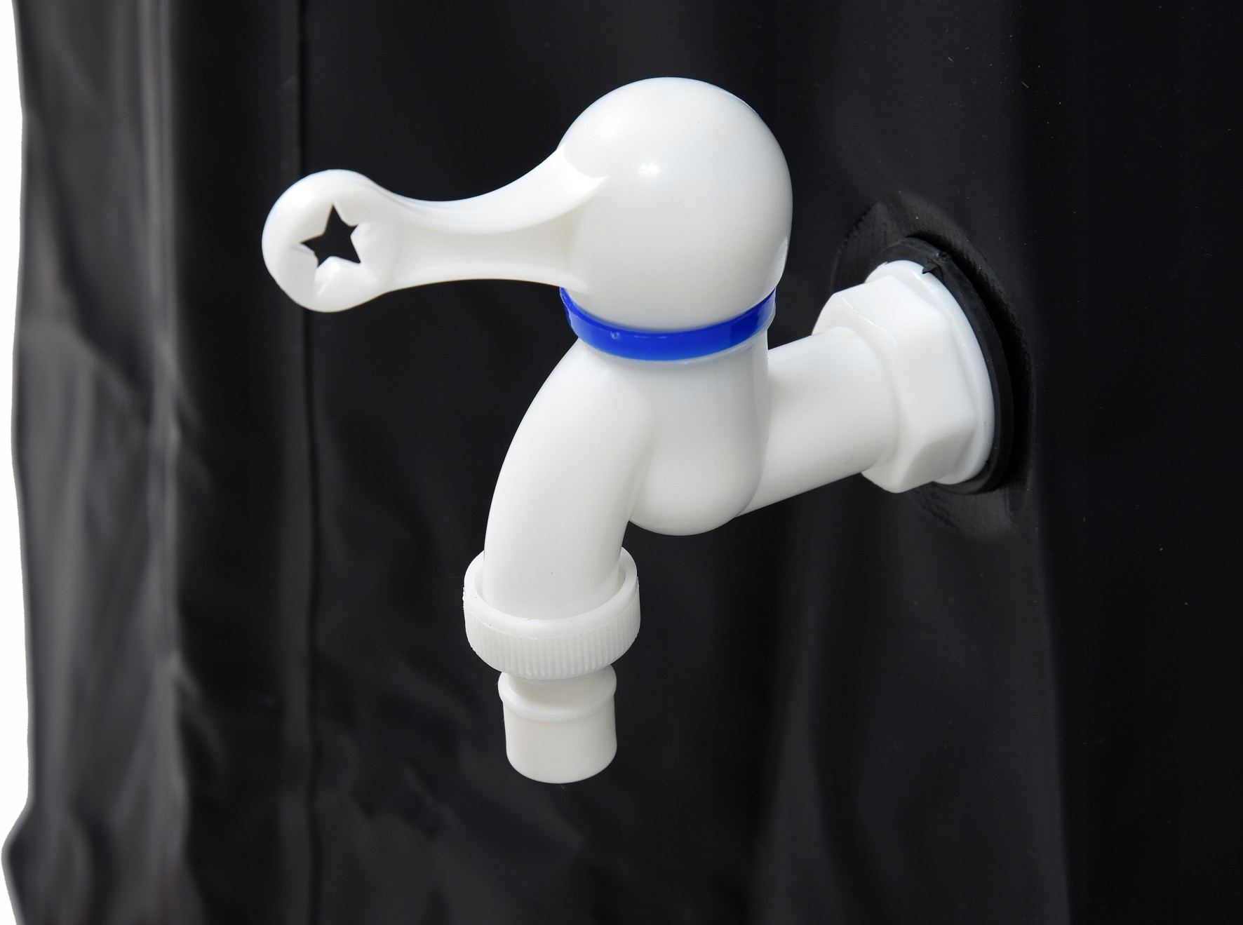 ZBIORNIK NA DESZCZÓWKĘ WODĘ 500L PVC SKŁADANY DUŻY CZARNY 98x80cm