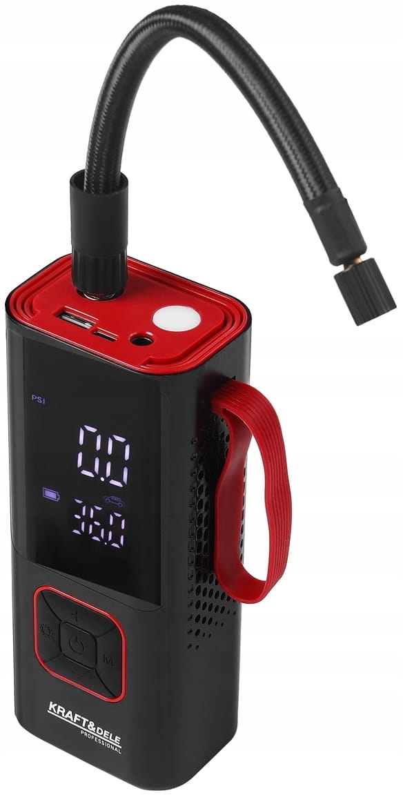 KOMPRESOR AKUMULATOROWY 85W 7800mAh SAMOCHODOWY SPRĘŻARKA POMPKA KD5497