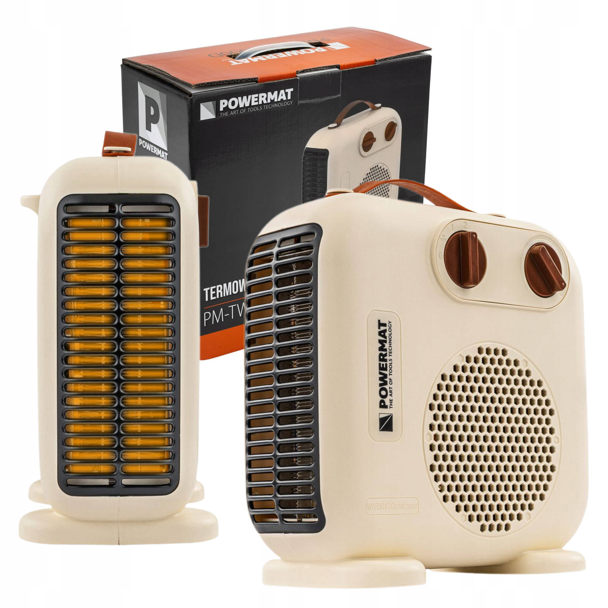 GRZEJNIK TERMOWENTYLATOR ELEKTRYCZNY FARELKA PIONOWY POZIOMY TERMOSTAT 2 kW