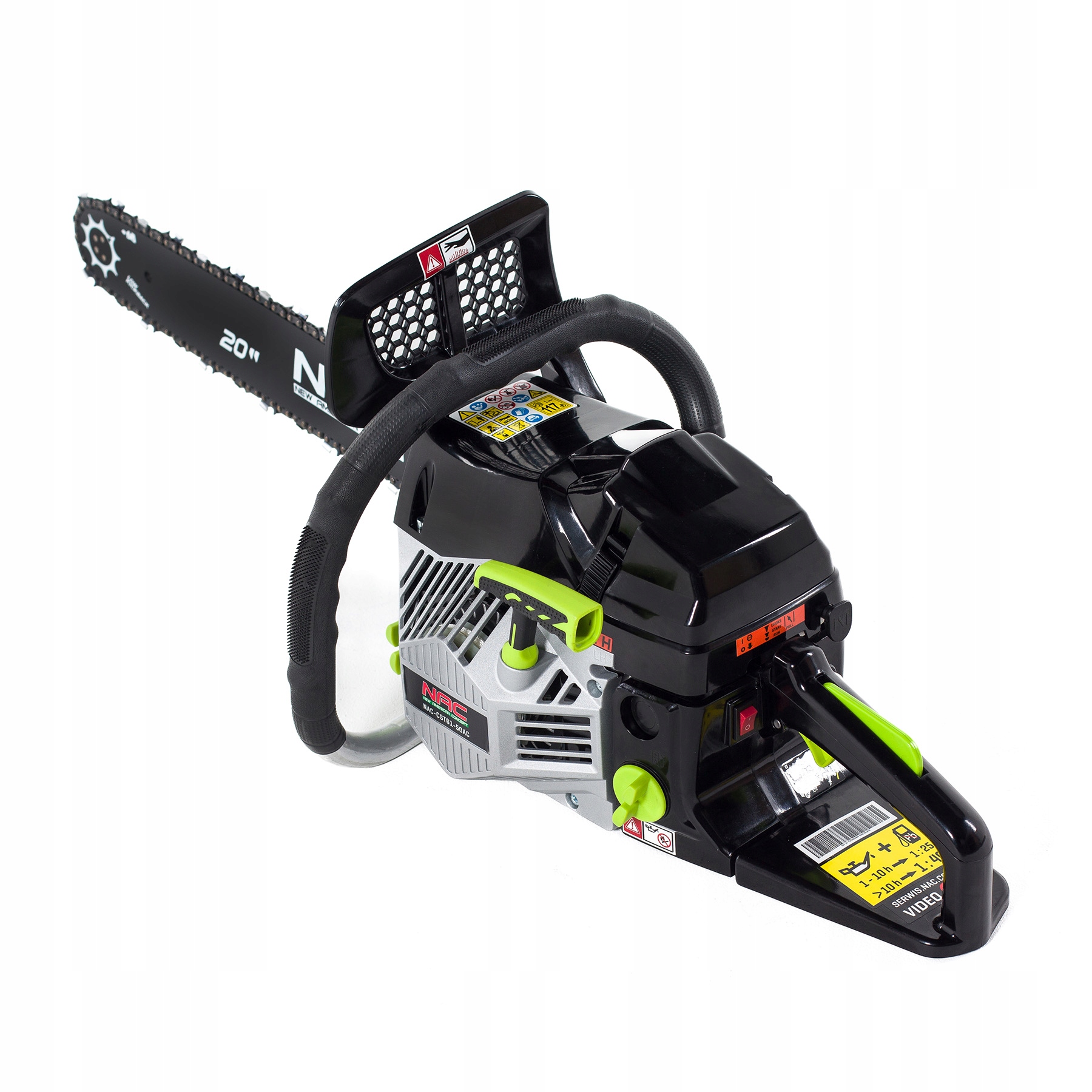 NAC PIŁA ŁAŃCUCHOWA SPALINOWA 45cm 18" 1,9 kW SILNIK 49,3 cm3 CST52-45-01AC