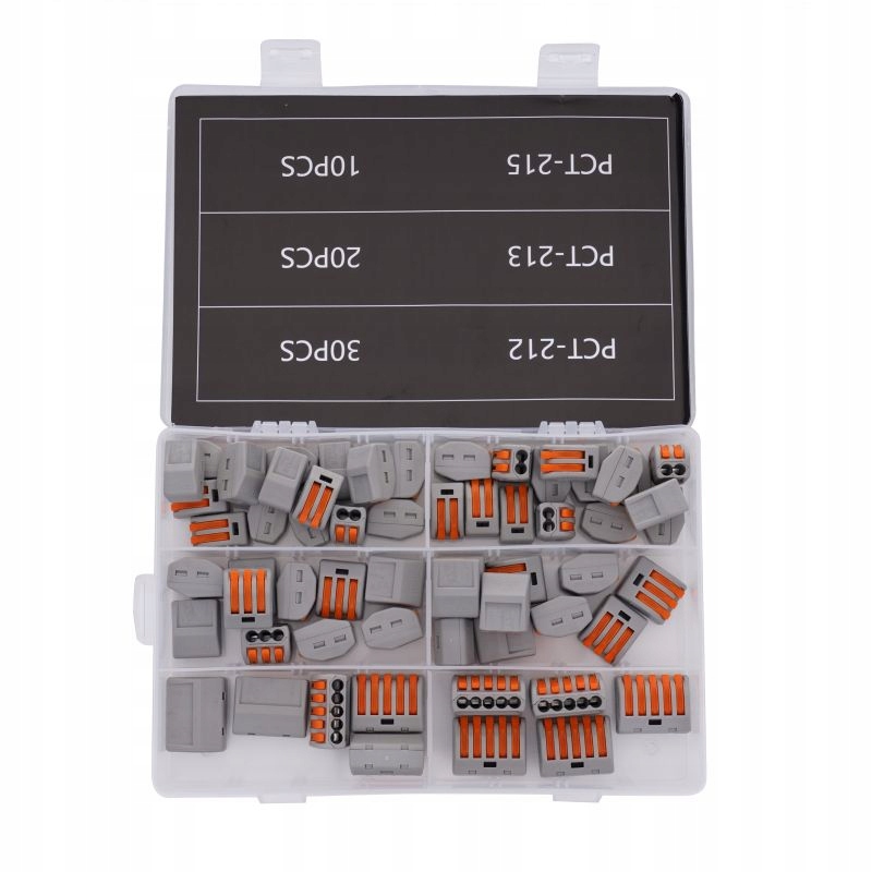 SZYBKOZŁĄCZKA ZESTAW SZYBKOZŁĄCZEK NA DRUT 60 SZT 0,5-2,5 MM2 KRAFT&DELE