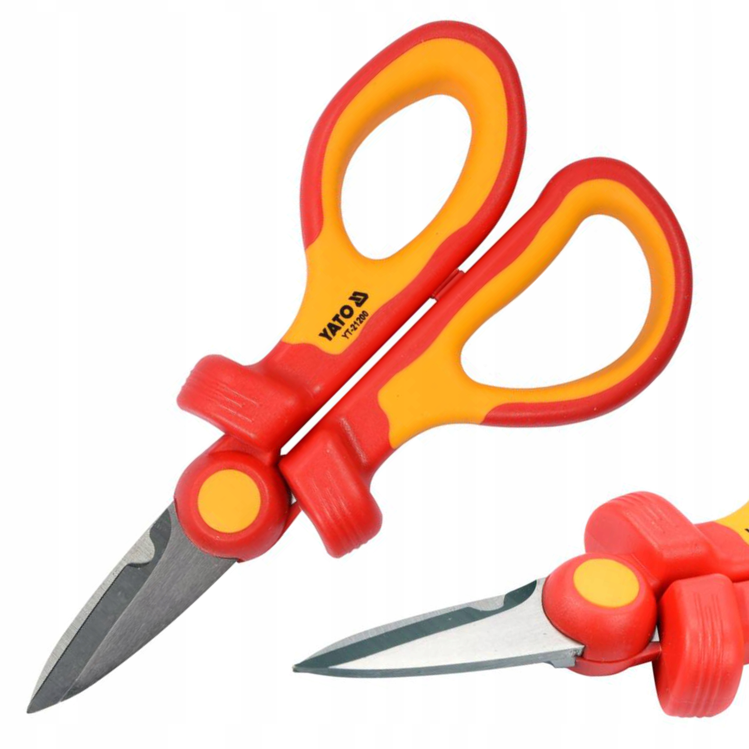 YATO IZOLOWANE NOŻYCZKI DLA ELEKTRYKÓW ZE STALI 160MM VDE 1000 V YT-21200