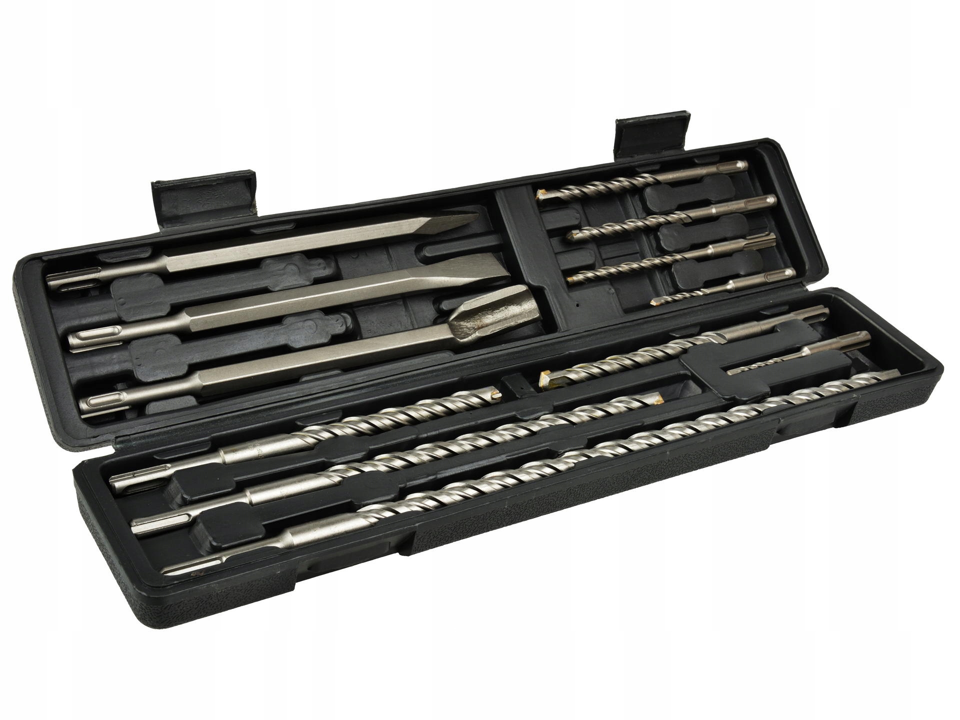 GEKO KOMPLET WIERTŁA S4 I DŁUTA DO BETONU SDS PLUS ZESTAW 12EL G40039