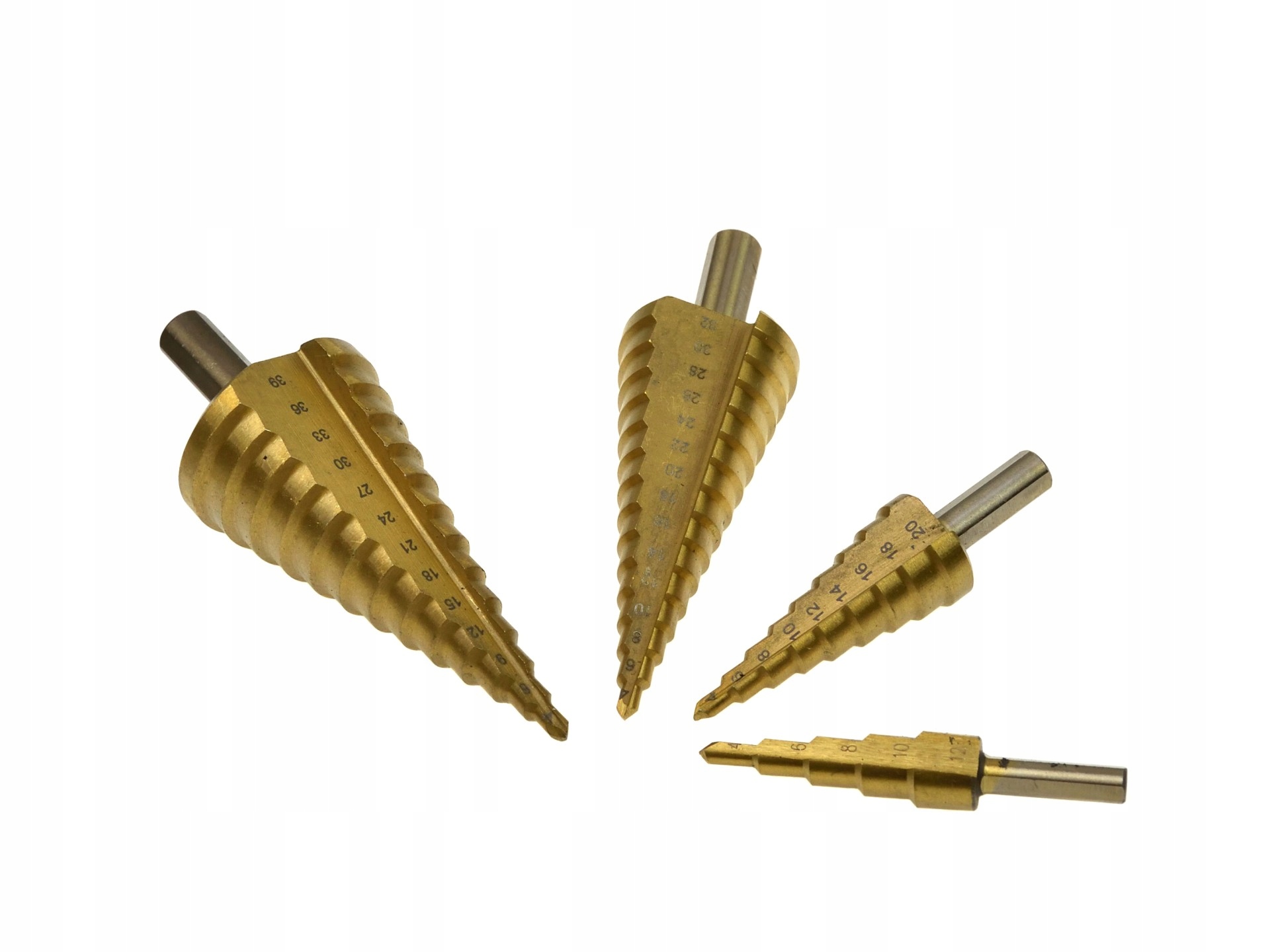 ZESTAW WIERTŁO STOPNIOWE STOŻKOWE TYTAN 4-39mm 4el