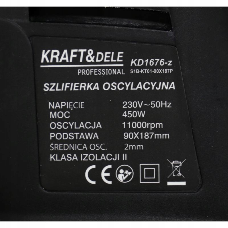 SZLIFIERKA OSCYLACYJNA ELEKTRYCZNA 450W DO GIPSU DREWNA MOCNA 11000 obr