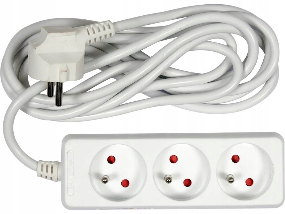 VOREL PRZEDŁUŻACZ ELEKTRYCZNY 3 GNIAZDA 3M 72504