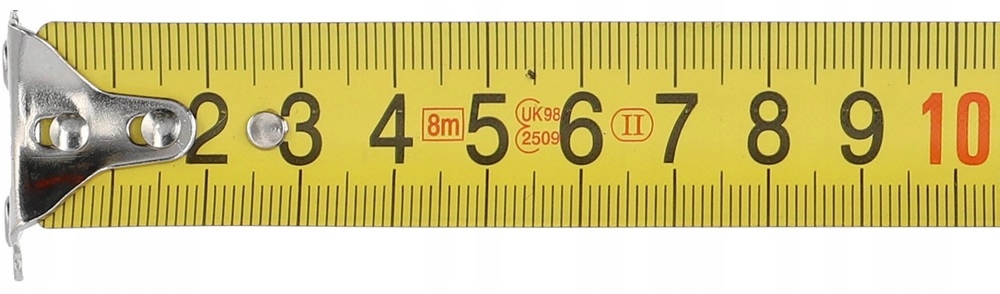 MIARA ZWIJANA MIARKA 8m x 25 MM METRÓWKA Z BLOKADĄ YT-7131