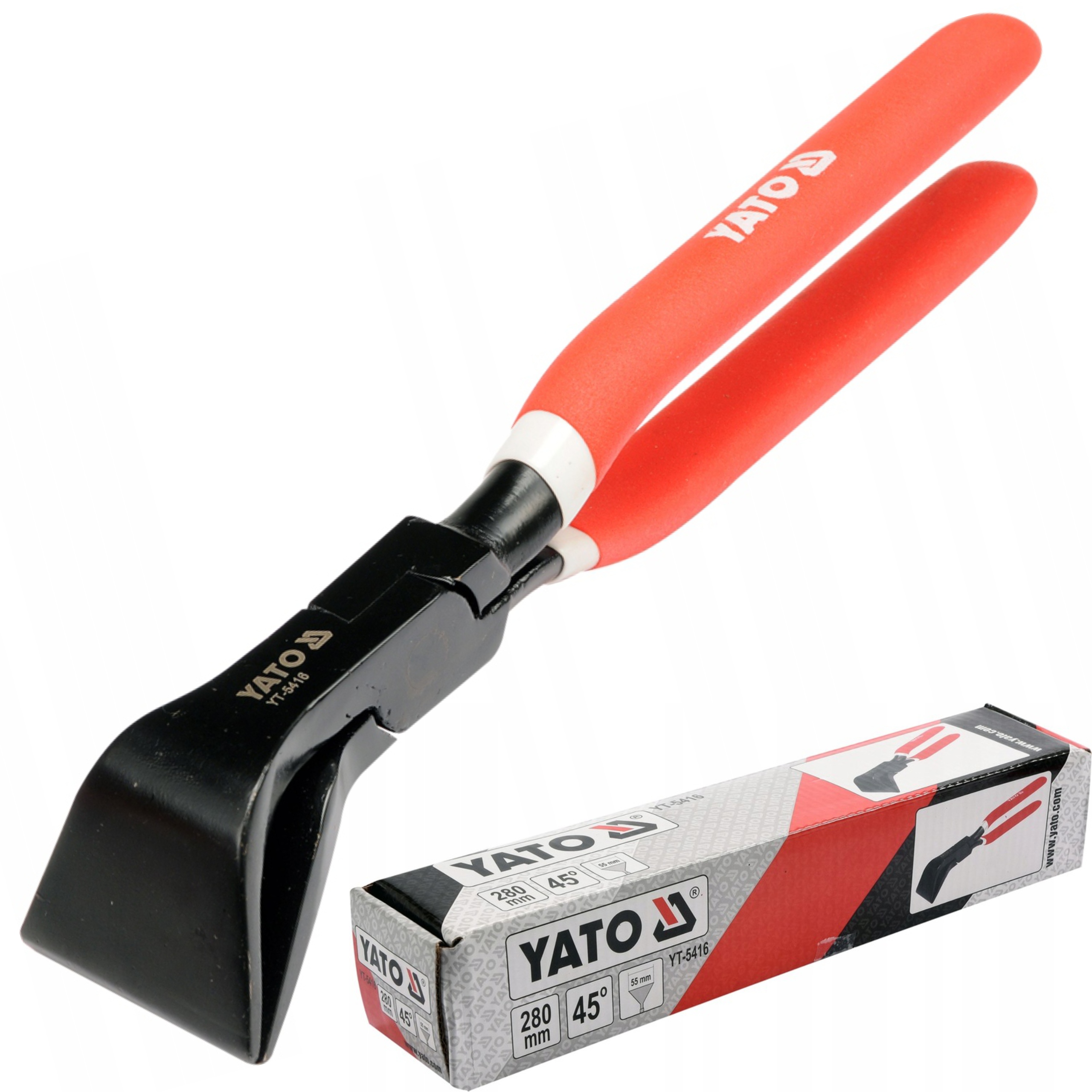 YATO YT-5416 DEKARSKIE SZCZYPCE KLESZCZE DO GIĘCIA BLACH 280MM ODGIĘTE 45°