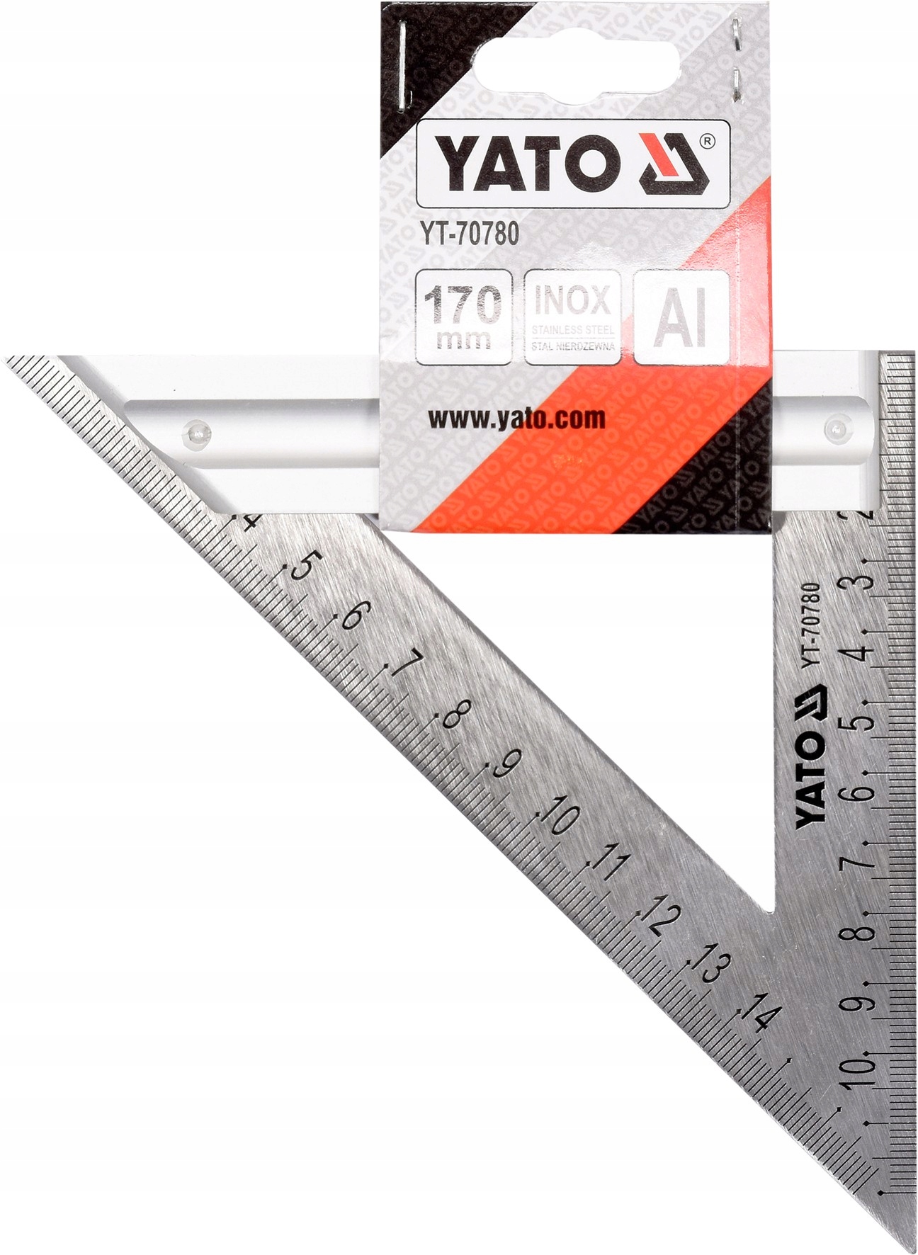 YATO EKIERKA METALOWA 170 MM ZE STOPKĄ YT-70780