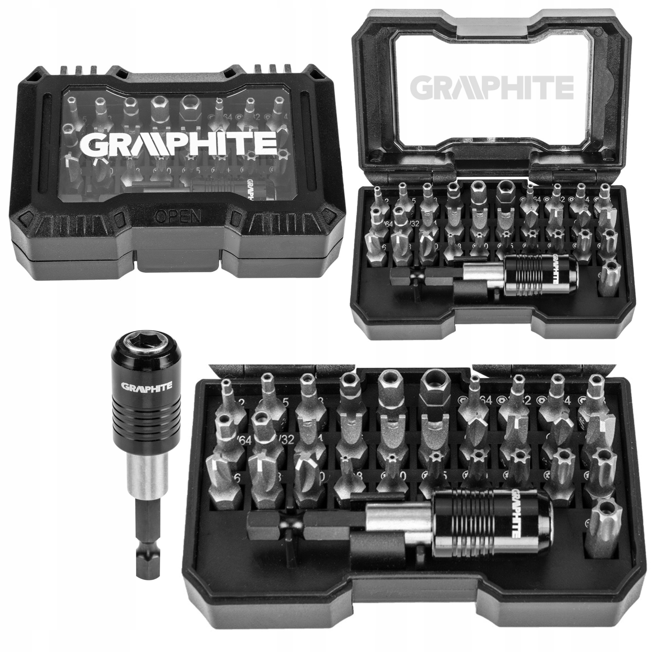 ZESTAW BITÓW serwisowych, 32 szt., GRAPHITE 56H618