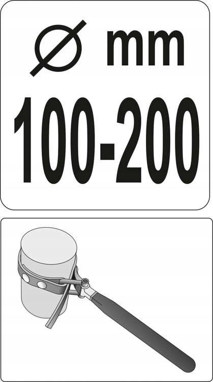 YATO KLUCZ TAŚMOWY DO FILTRÓW OLEJU ZAKRES 100-200 MM YT-0825